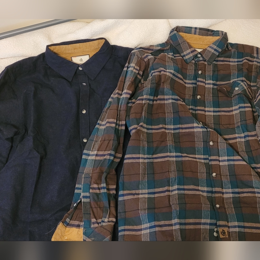 Nwot Legendary whitetails large flannels set of 2